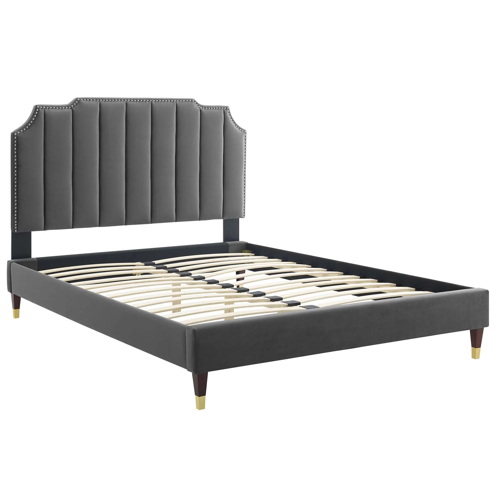 Colette King Performance Velvet Platform Bed By Modway - MOD-7074 - Image 10