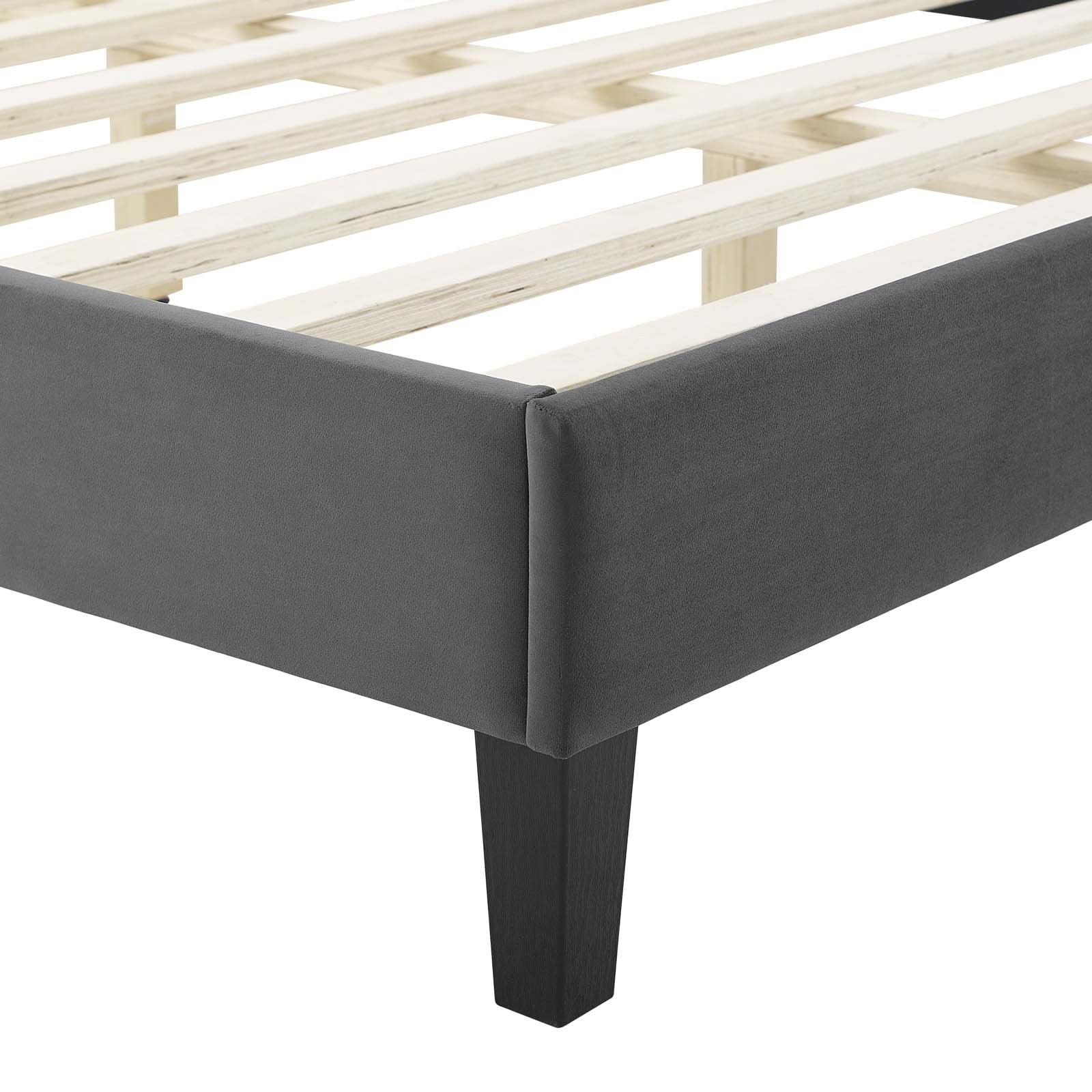 Colette King Performance Velvet Platform Bed By Modway - MOD-7075 - Image 13