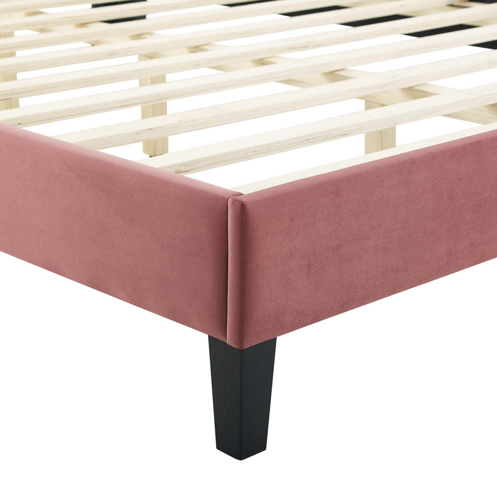 Colette King Performance Velvet Platform Bed By Modway - MOD-7075 - Image 29