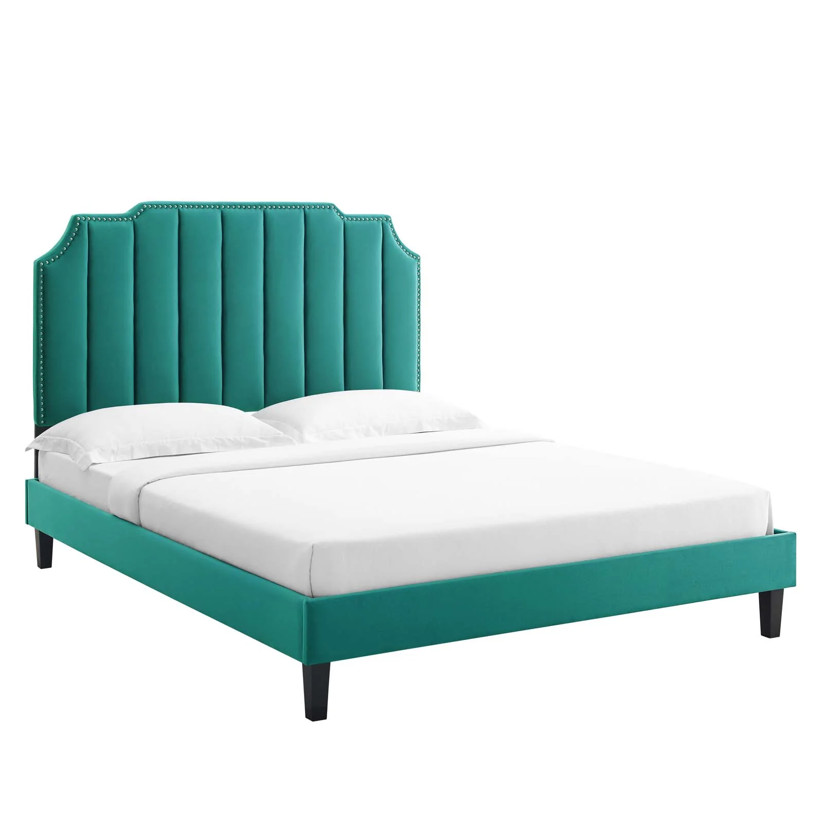 Colette King Performance Velvet Platform Bed By Modway - MOD-7075 - Image 97