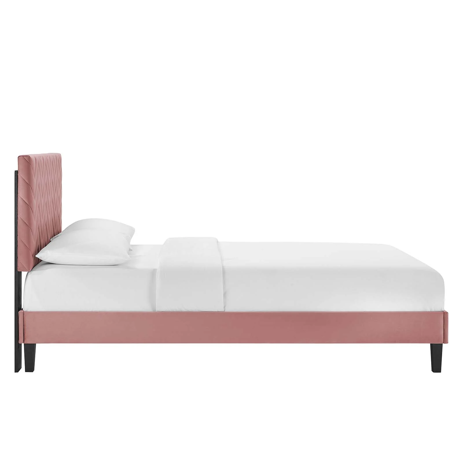 Leah Chevron Tufted Performance Velvet King Platform Bed By Modway - MOD-7009 - Image 10