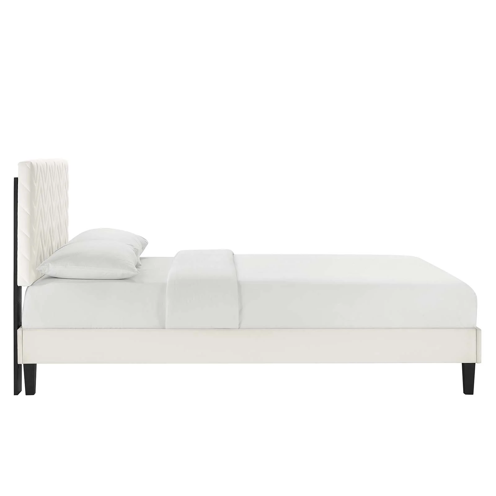 Leah Chevron Tufted Performance Velvet King Platform Bed By Modway - MOD-7009 - Image 26
