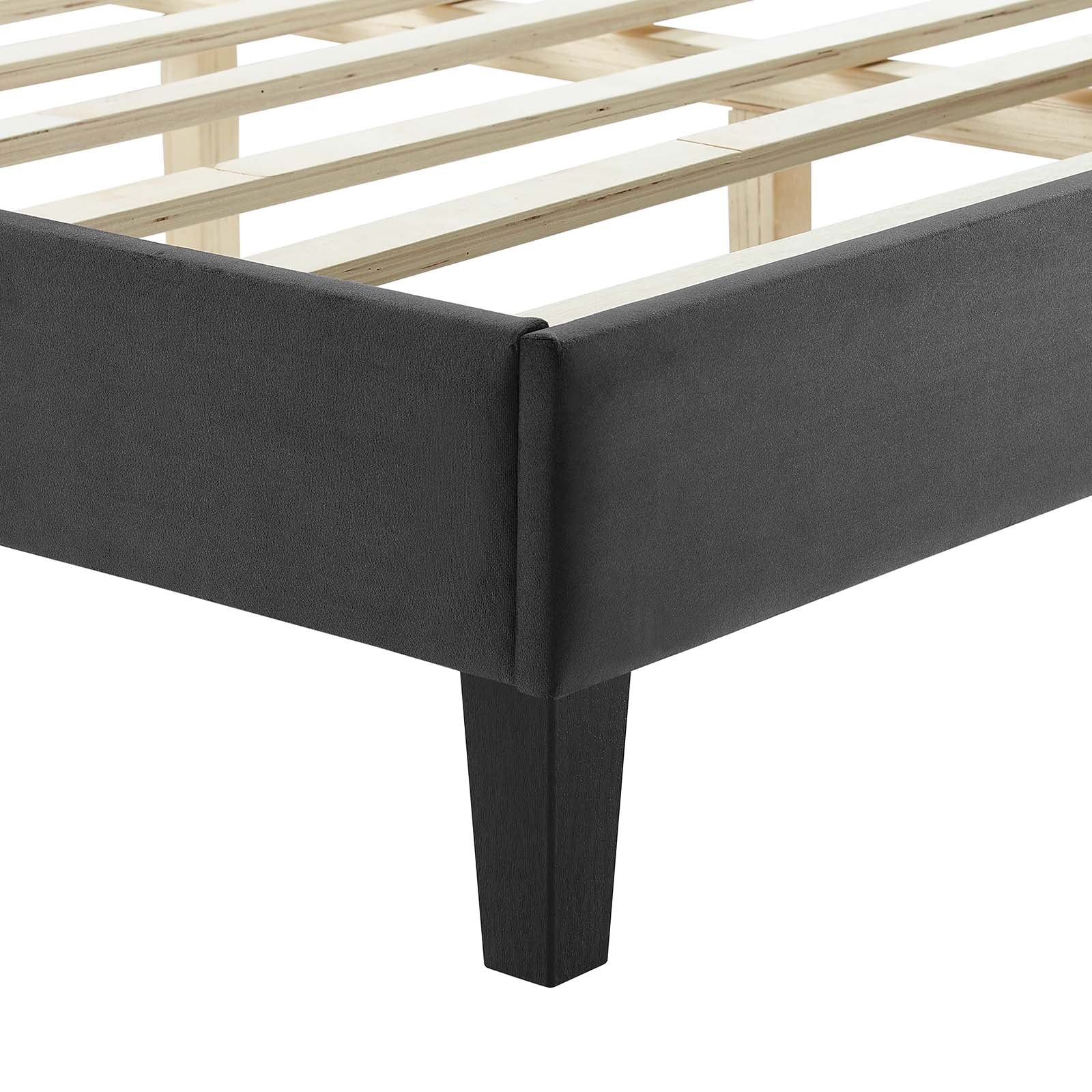 Leah Chevron Tufted Performance Velvet King Platform Bed By Modway - MOD-7009 - Image 6