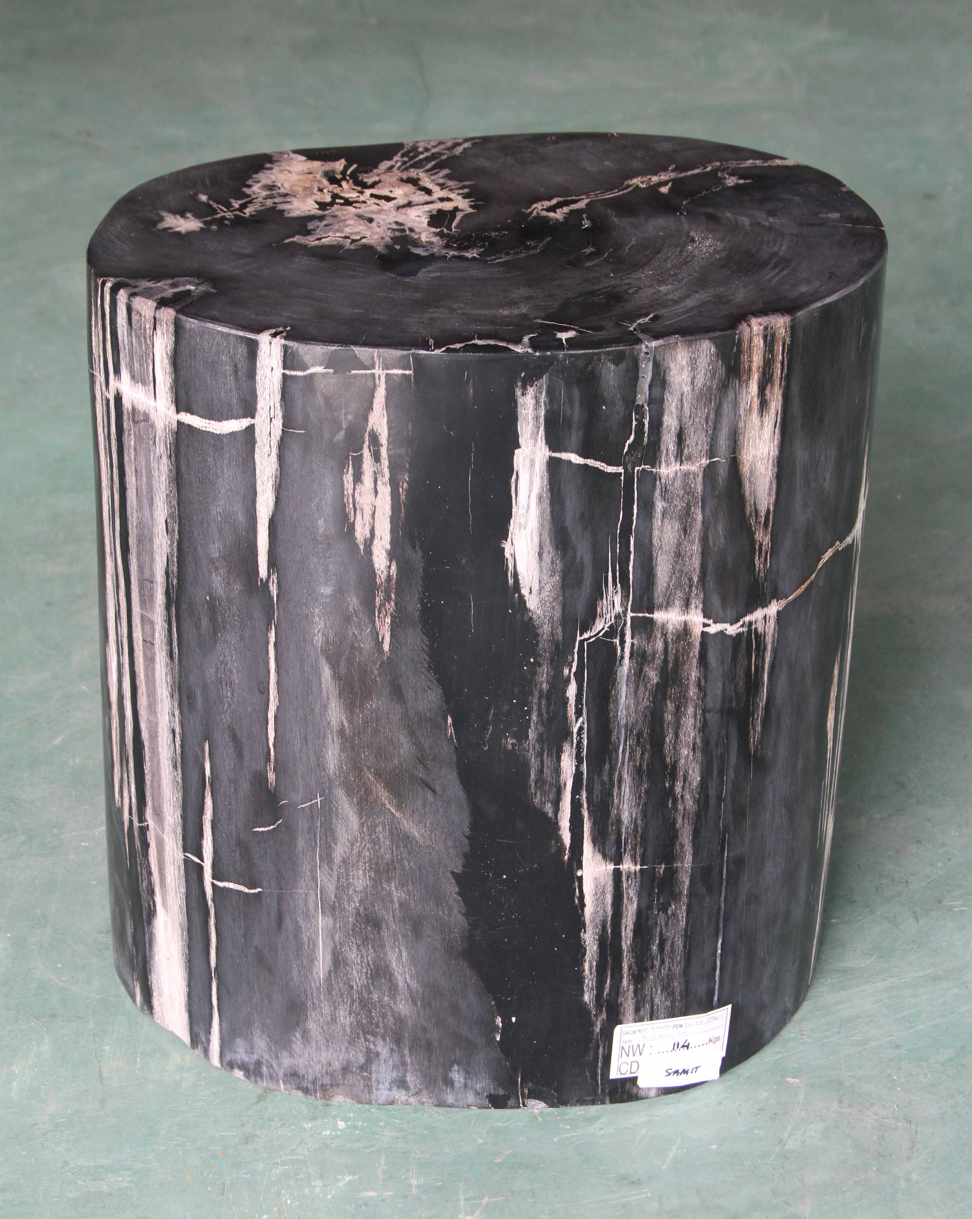 Petrified Wood Log Stool 16"x 12"x 18"H -PFST0742/19 - Image 7