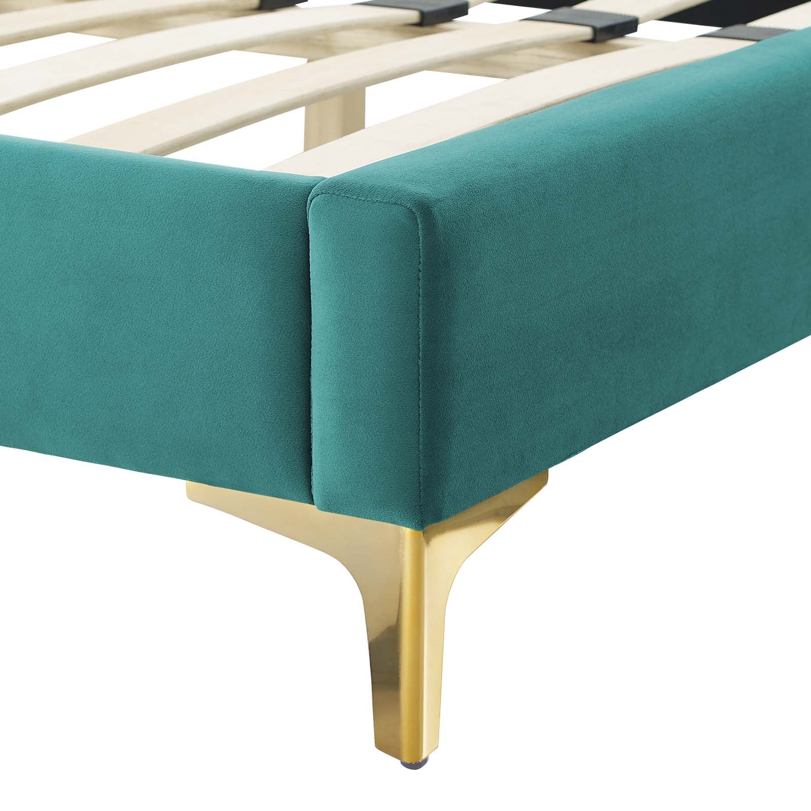 Reagan King Performance Velvet Platform Bed By Modway - MOD-7076 - Image 109