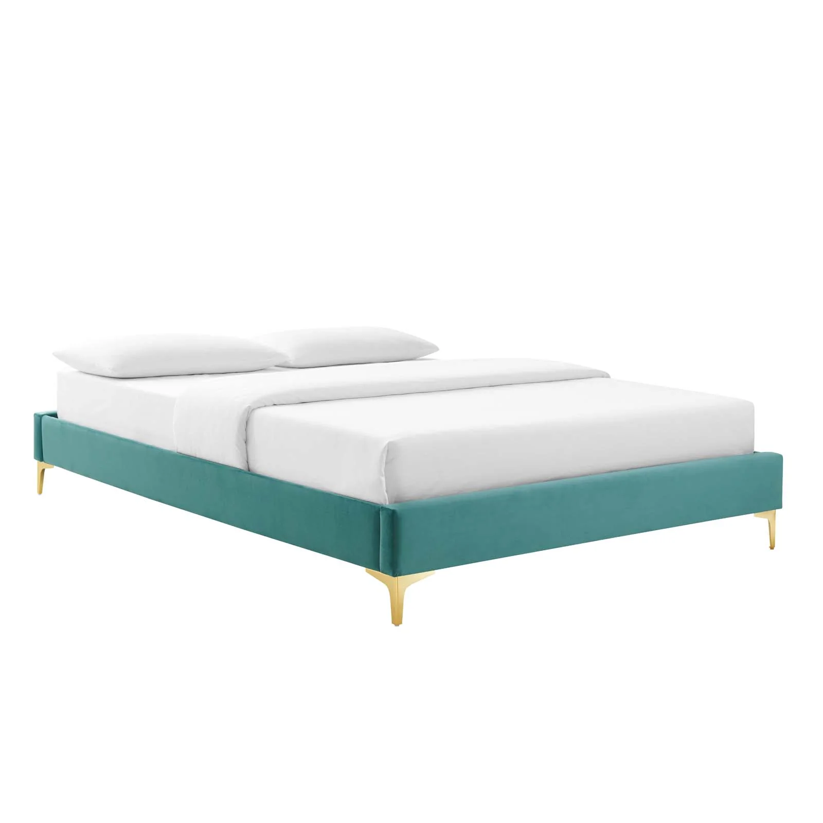 Reagan King Performance Velvet Platform Bed By Modway - MOD-7076 - Image 110