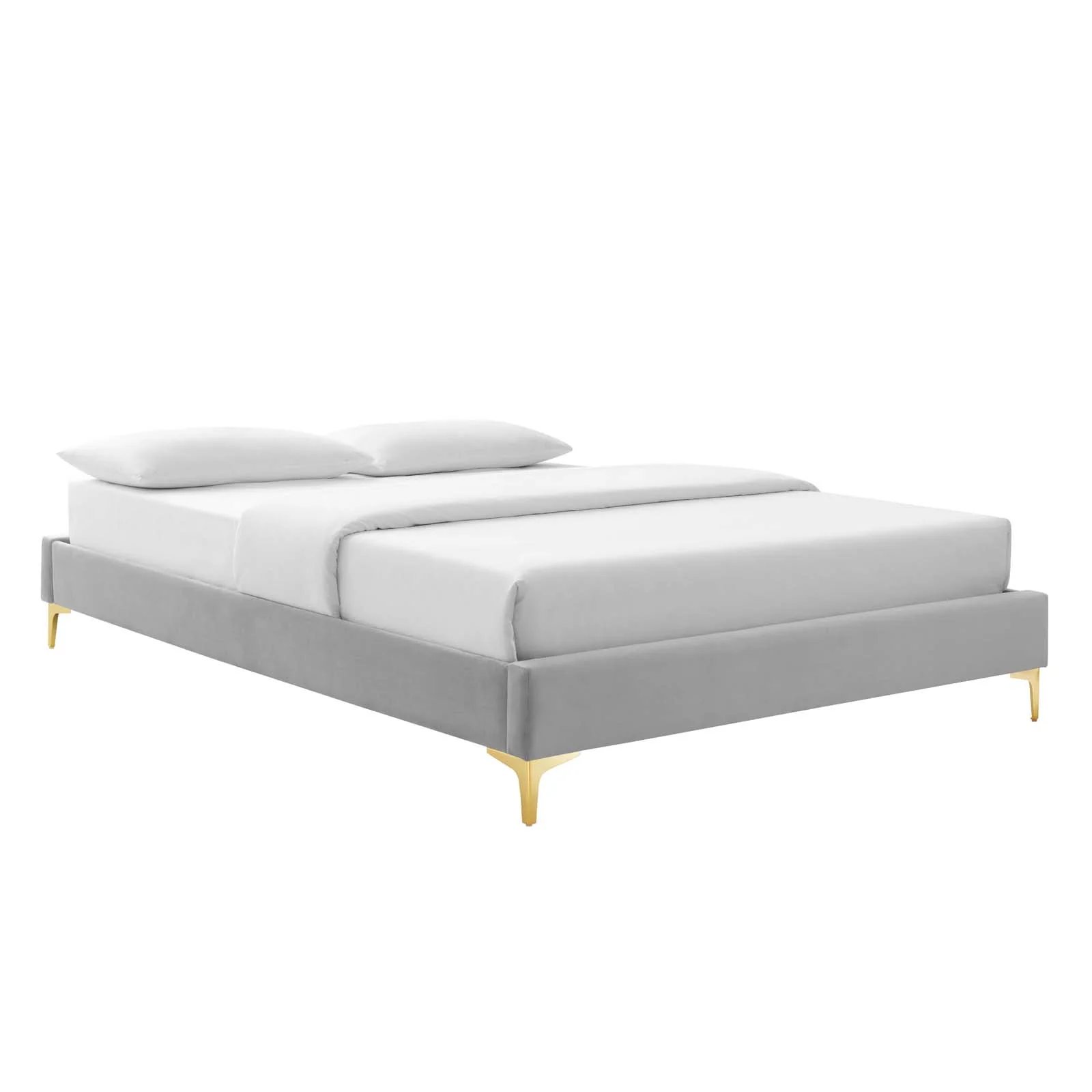 Reagan King Performance Velvet Platform Bed By Modway - MOD-7076 - Image 46