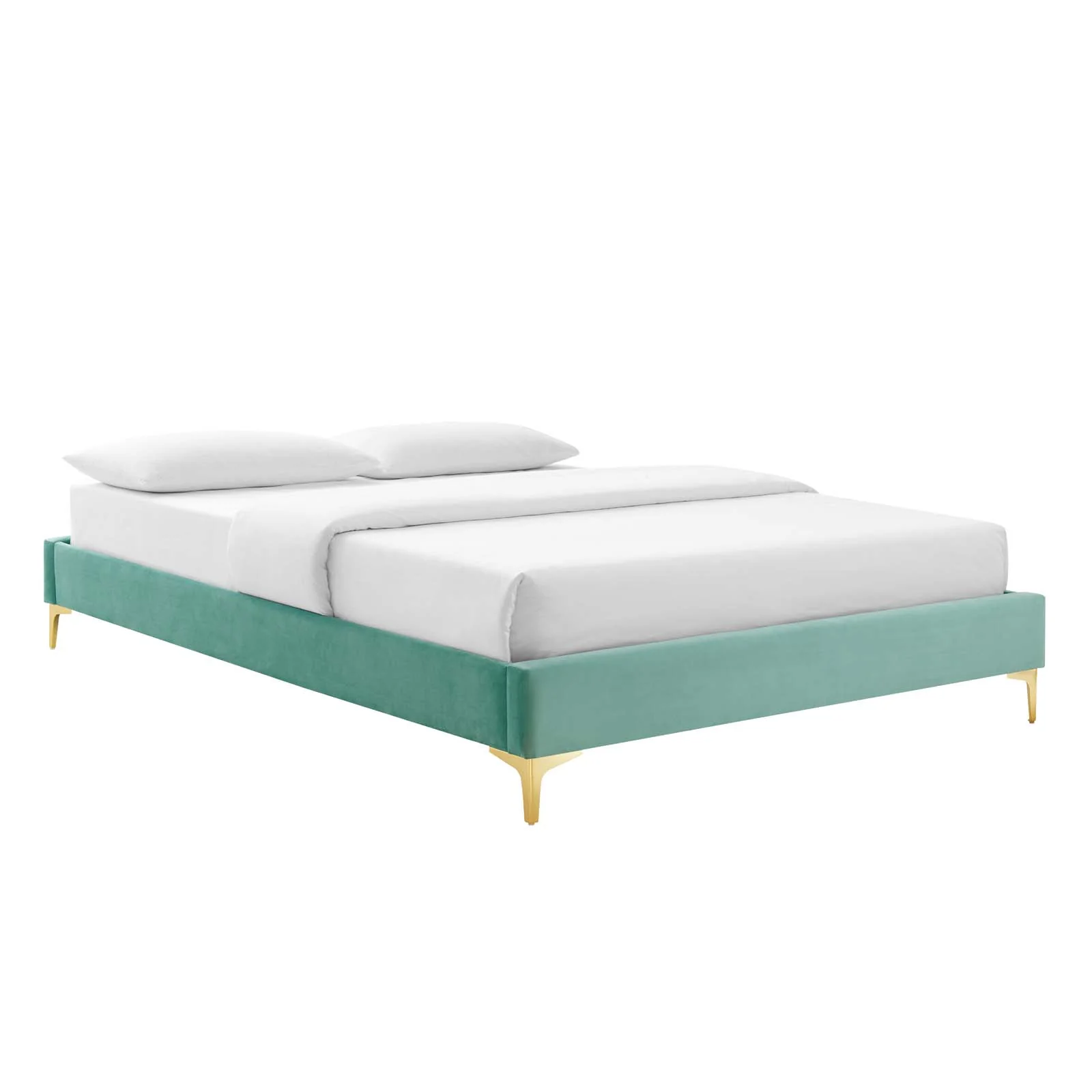 Reagan King Performance Velvet Platform Bed By Modway - MOD-7076 - Image 62