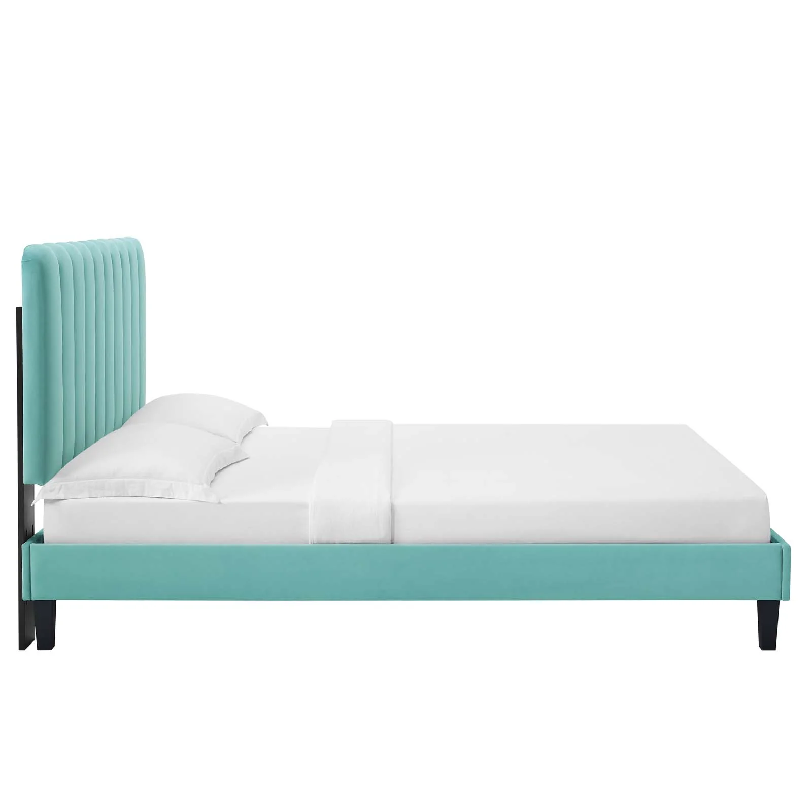 Reagan King Performance Velvet Platform Bed By Modway - MOD-7078 - Image 59