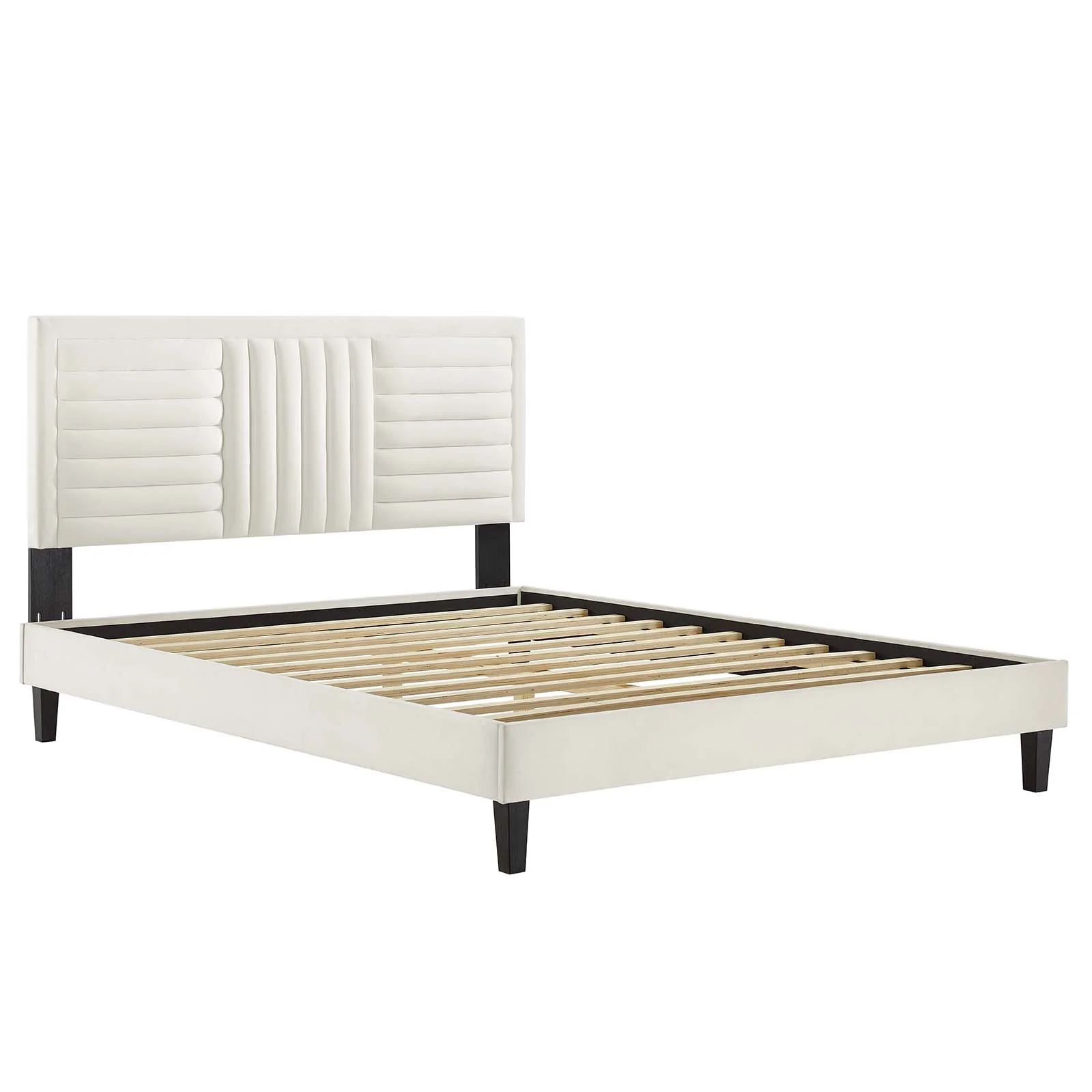 Sofia Channel Tufted Performance Velvet King Platform Bed By Modway - MOD-7011 - Image 25
