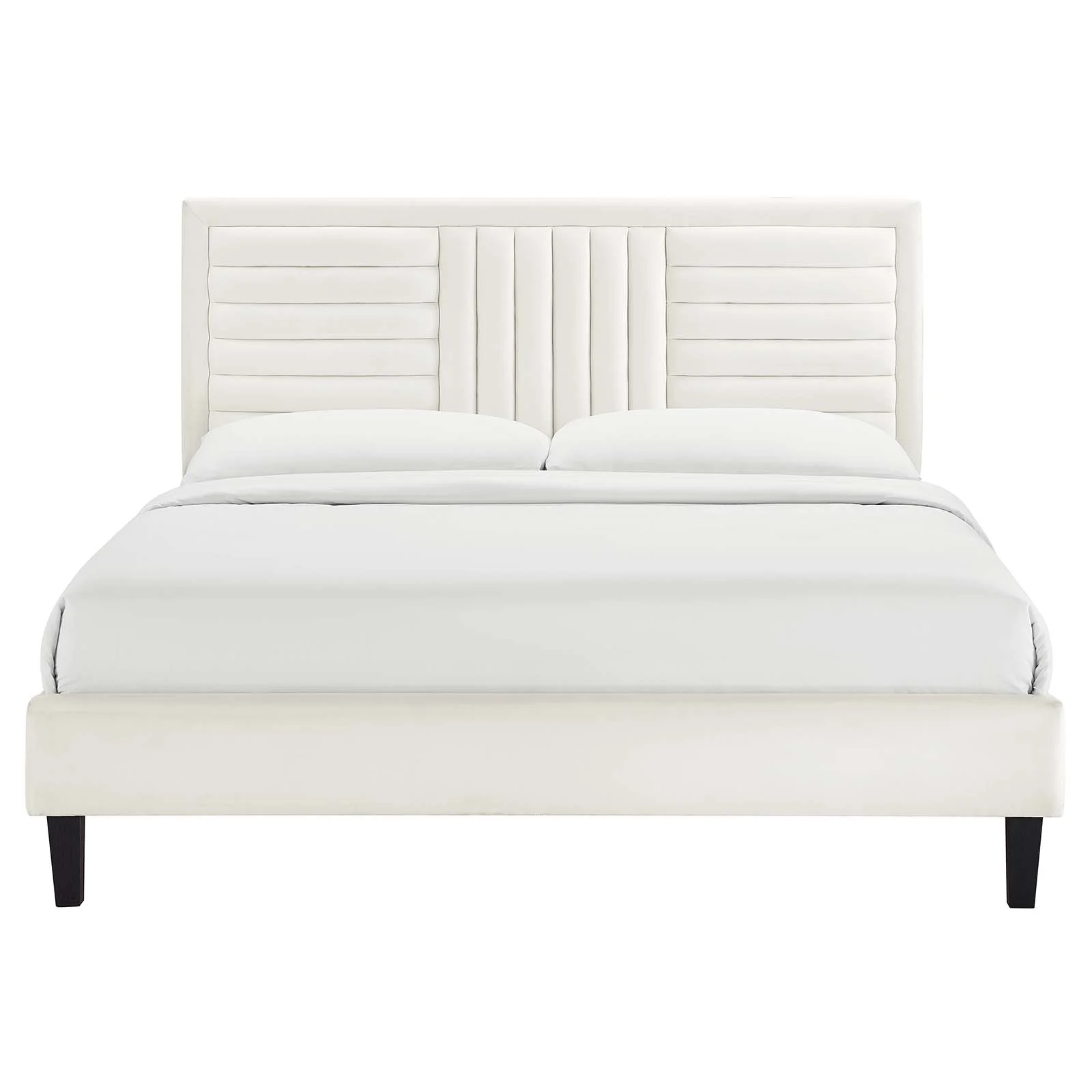 Sofia Channel Tufted Performance Velvet King Platform Bed By Modway - MOD-7011 - Image 26