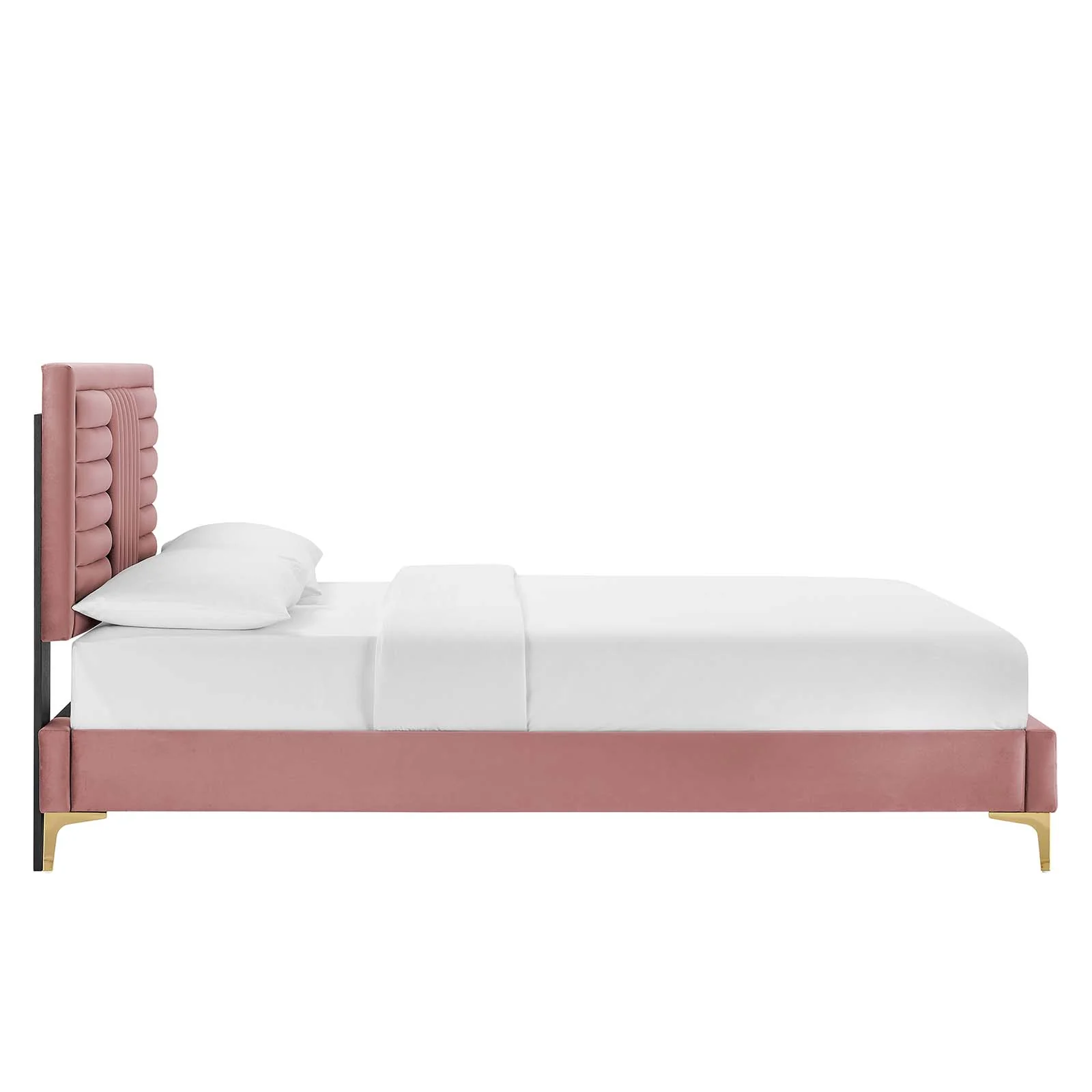 Sofia Channel Tufted Performance Velvet King Platform Bed By Modway - MOD-7015 - Image 10