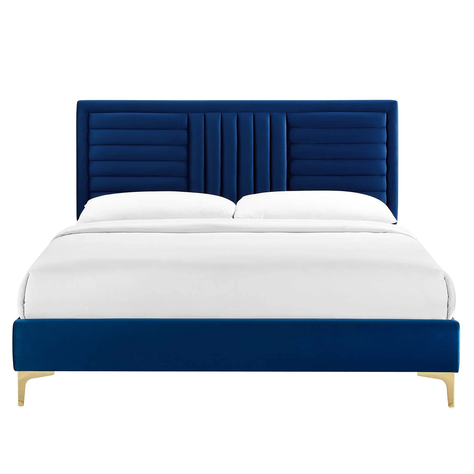 Sofia Channel Tufted Performance Velvet King Platform Bed By Modway - MOD-7015 - Image 19