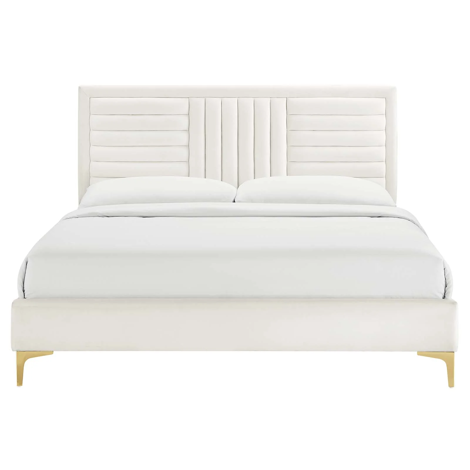Sofia Channel Tufted Performance Velvet King Platform Bed By Modway - MOD-7015 - Image 27