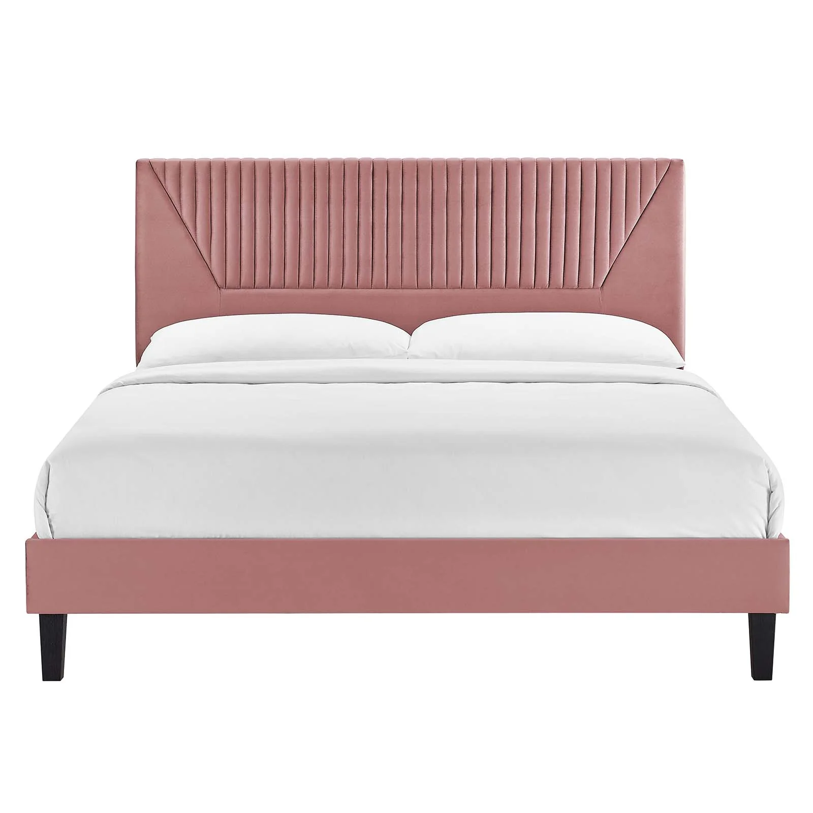 Yasmine Channel Tufted Performance Velvet King Platform Bed By Modway - MOD-7012 - Image 11