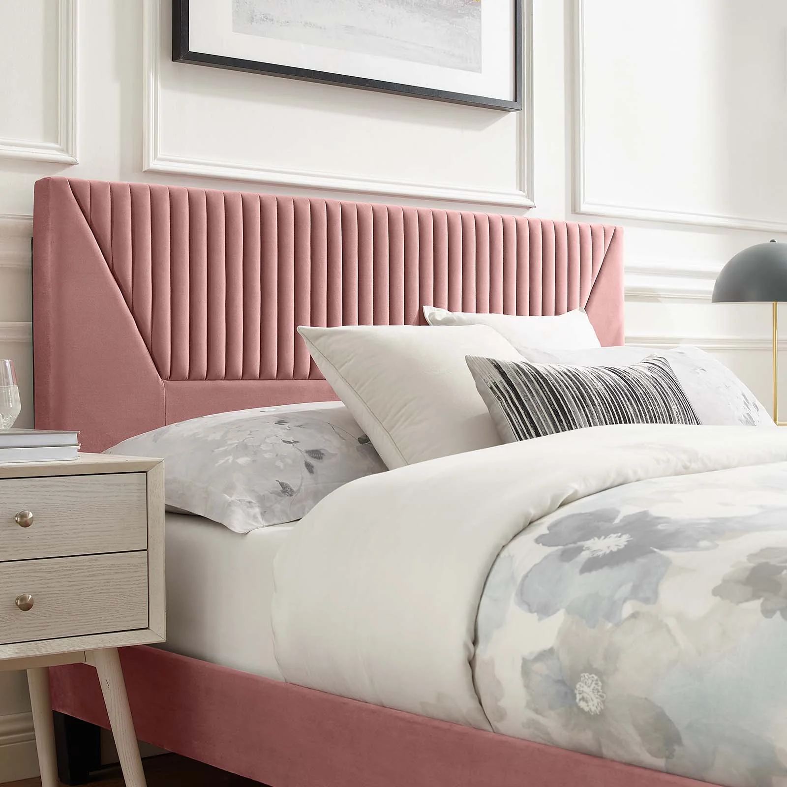 Yasmine Channel Tufted Performance Velvet King Platform Bed By Modway - MOD-7012 - Image 15
