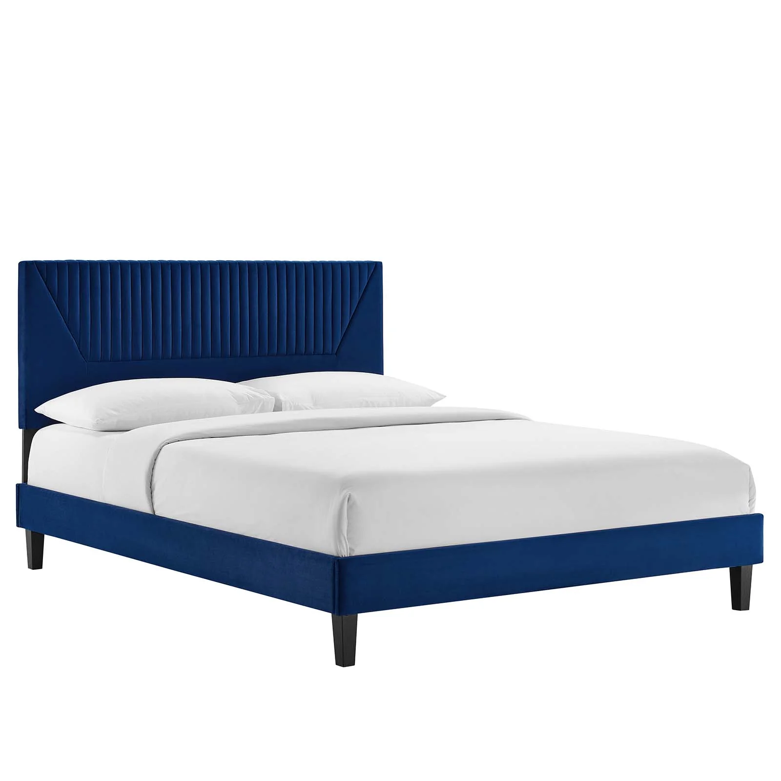Yasmine Channel Tufted Performance Velvet King Platform Bed By Modway - MOD-7012 - Image 17