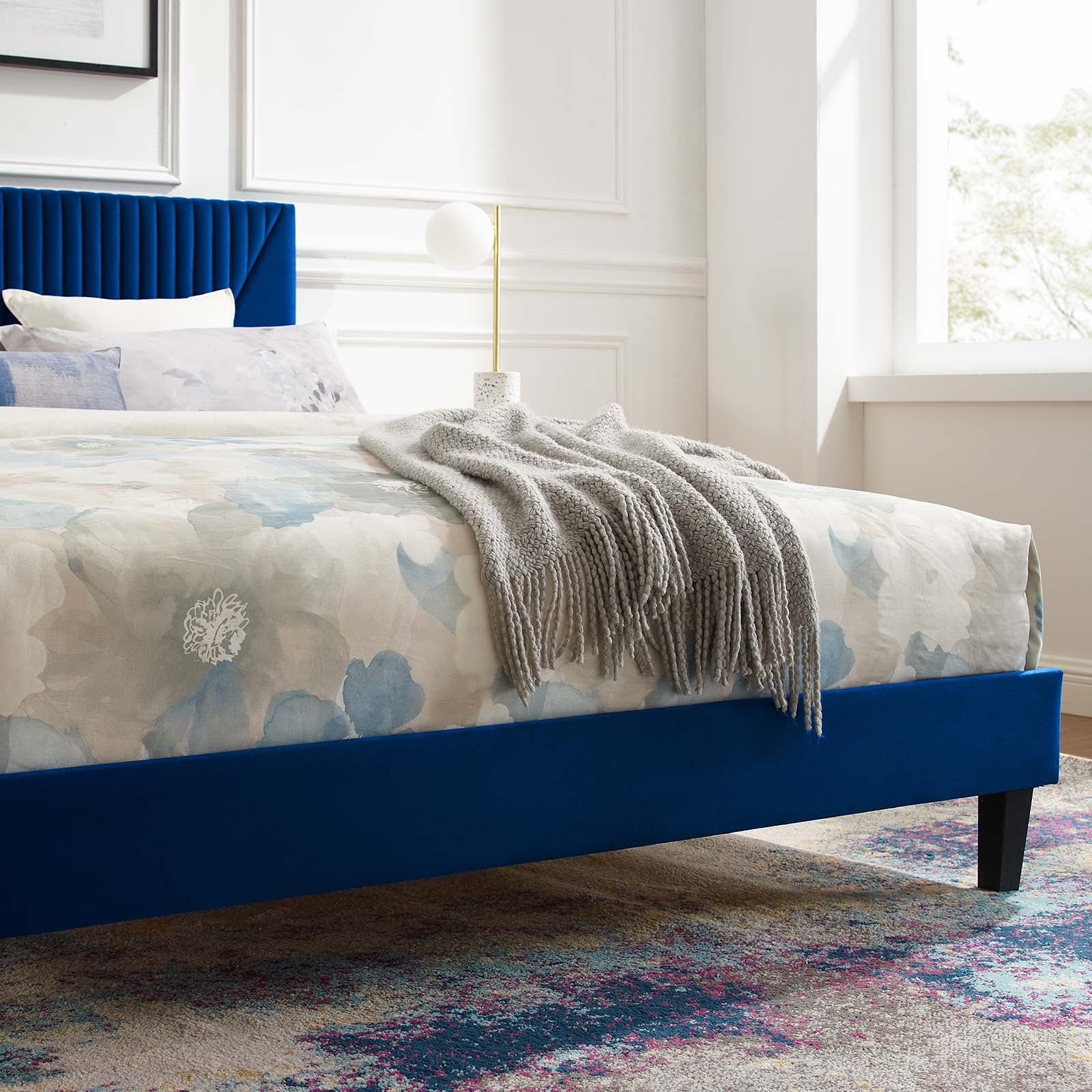 Yasmine Channel Tufted Performance Velvet King Platform Bed By Modway - MOD-7012 - Image 23