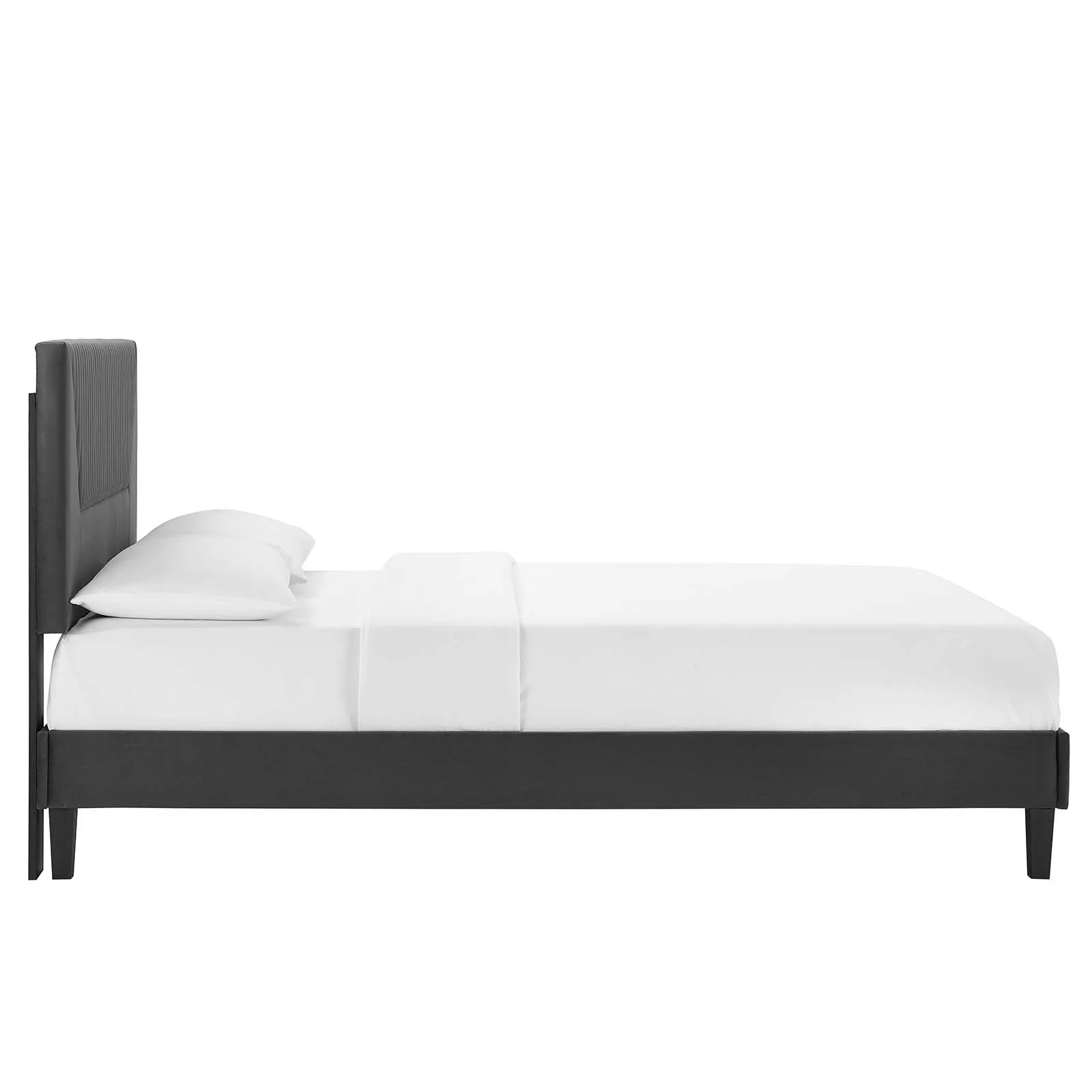 Yasmine Channel Tufted Performance Velvet King Platform Bed By Modway - MOD-7012 - Image 3