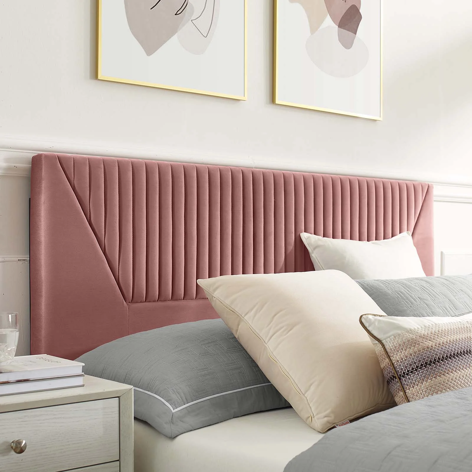 Yasmine Channel Tufted Performance Velvet King Platform Bed By Modway - MOD-7016 - Image 15