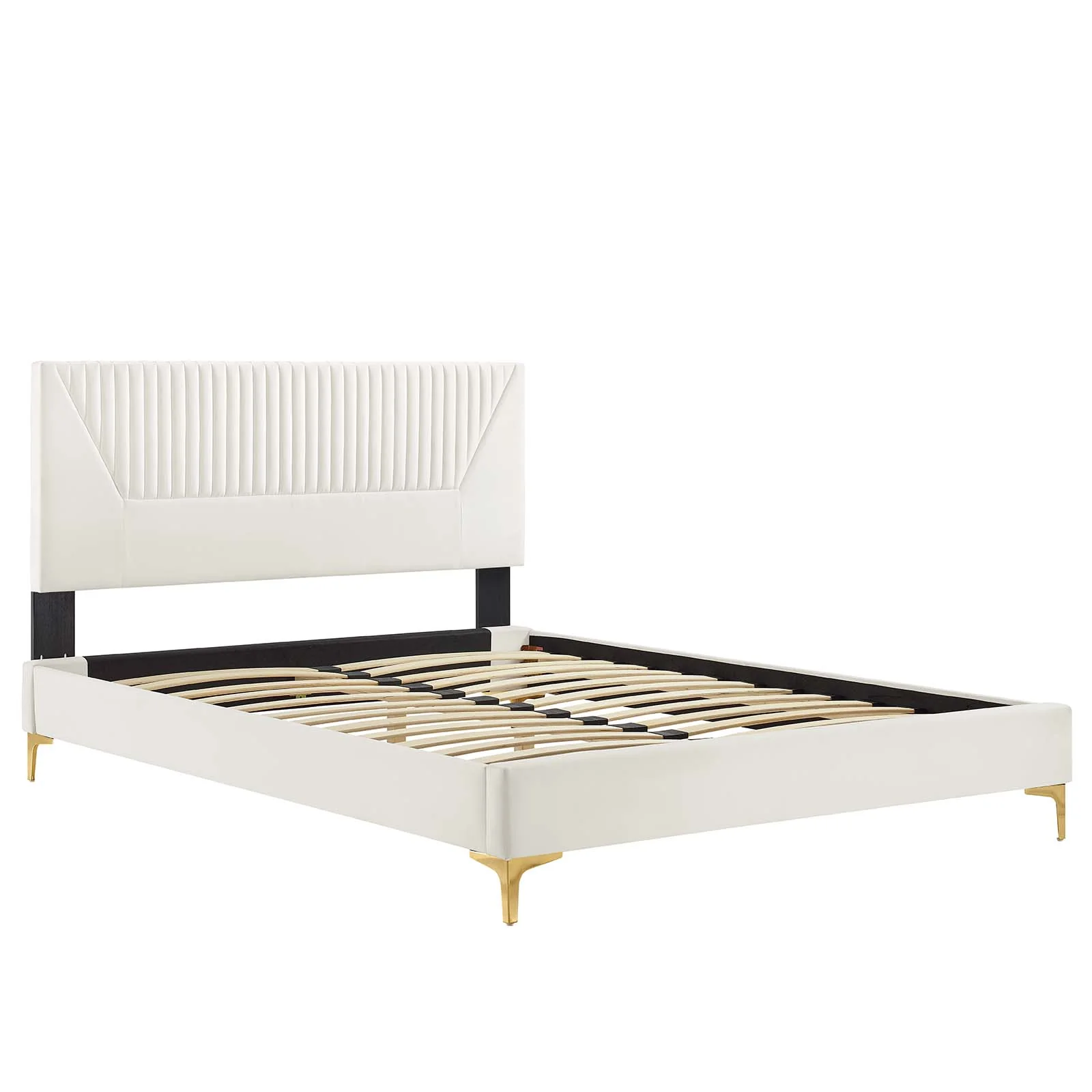 Yasmine Channel Tufted Performance Velvet King Platform Bed By Modway - MOD-7016 - Image 28