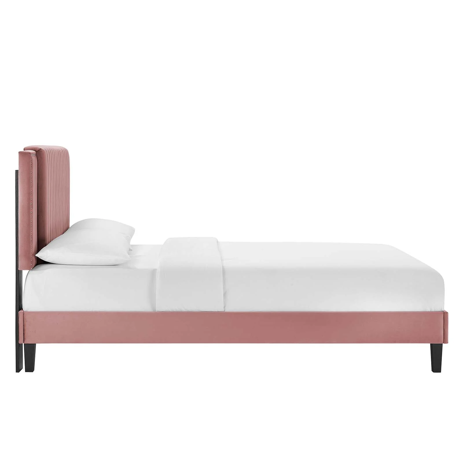 Zahra Channel Tufted Performance Velvet King Platform Bed By Modway - MOD-7010 - Image 10