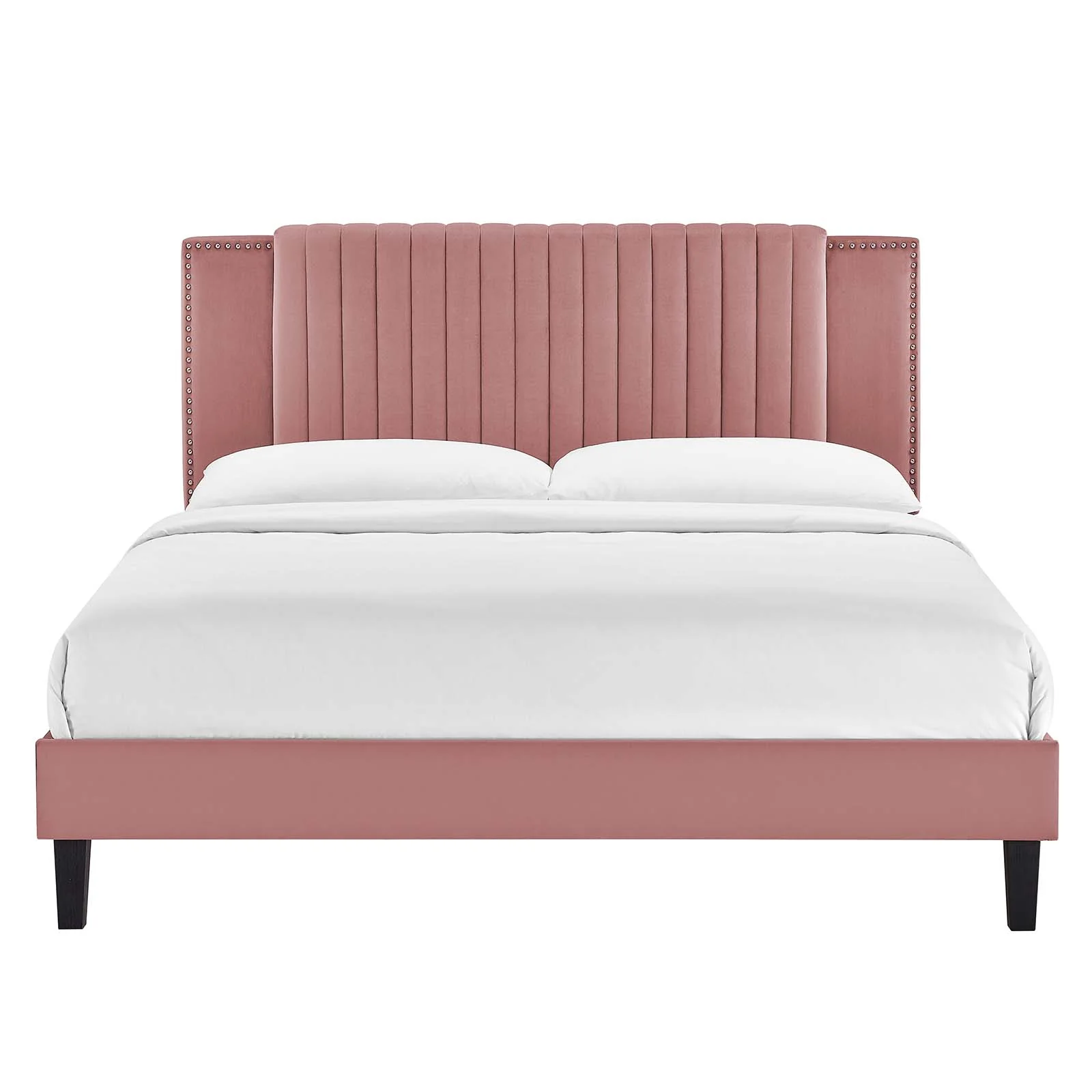 Zahra Channel Tufted Performance Velvet King Platform Bed By Modway - MOD-7010 - Image 11