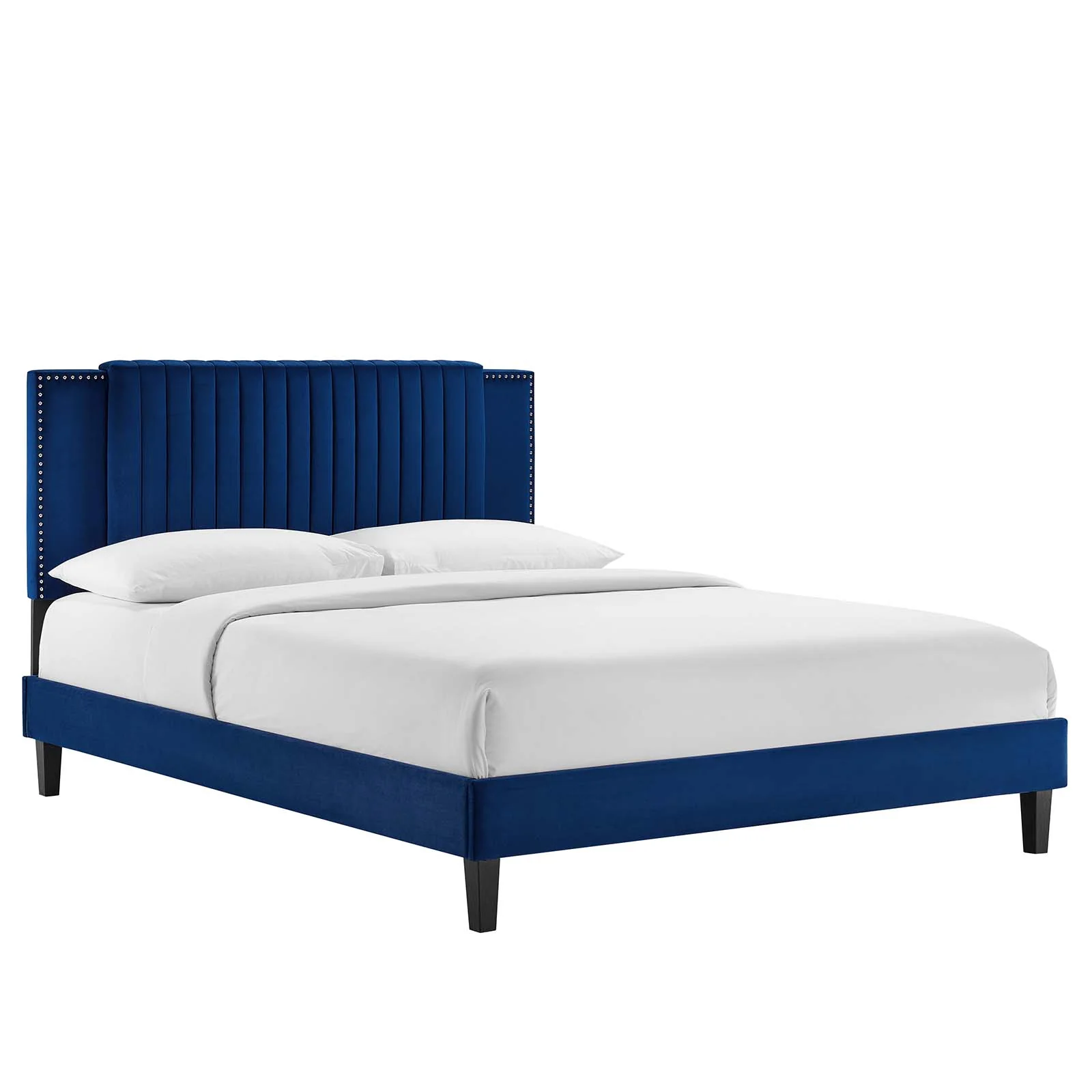Zahra Channel Tufted Performance Velvet King Platform Bed By Modway - MOD-7010 - Image 17