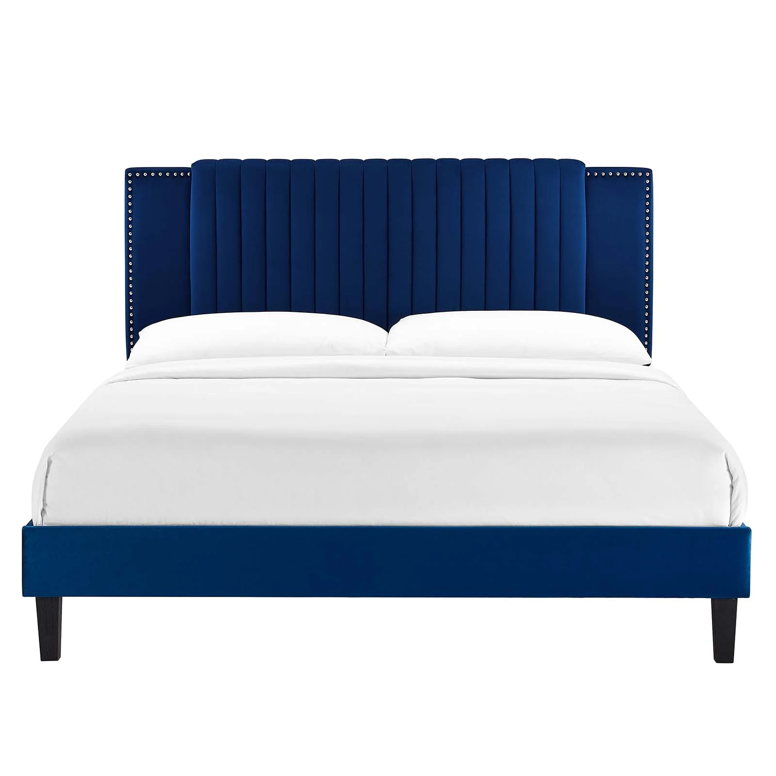 Zahra Channel Tufted Performance Velvet King Platform Bed By Modway - MOD-7010 - Image 19