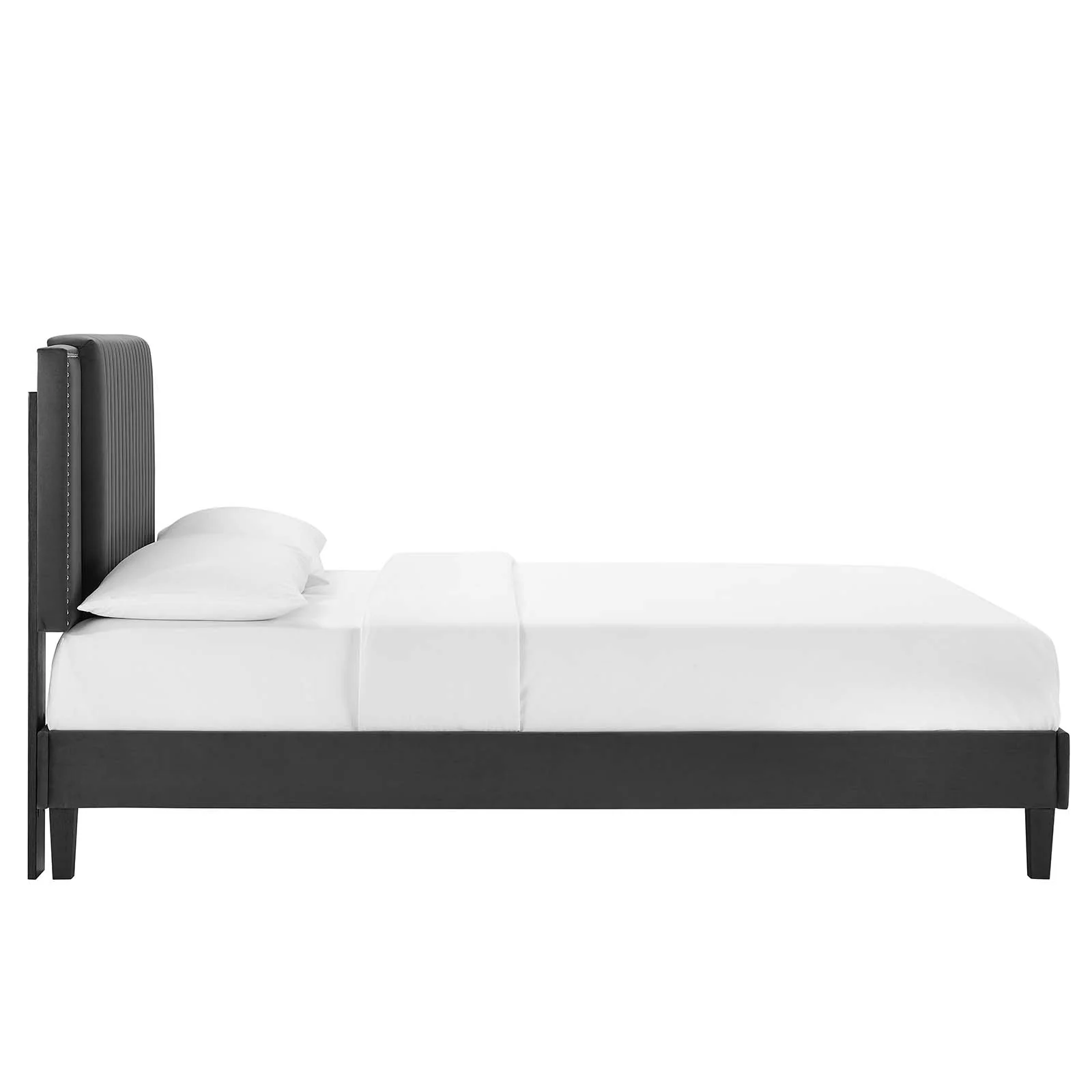 Zahra Channel Tufted Performance Velvet King Platform Bed By Modway - MOD-7010 - Image 3