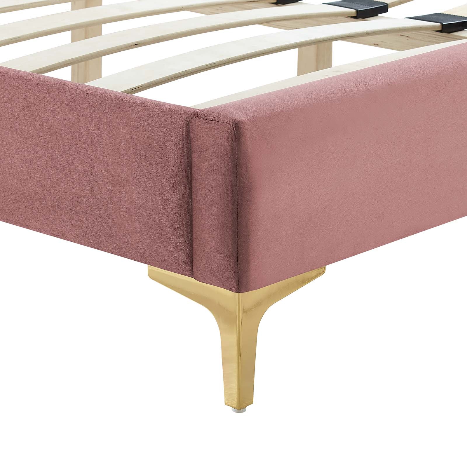 Zahra Channel Tufted Performance Velvet King Platform Bed By Modway - MOD-7014 - Image 13