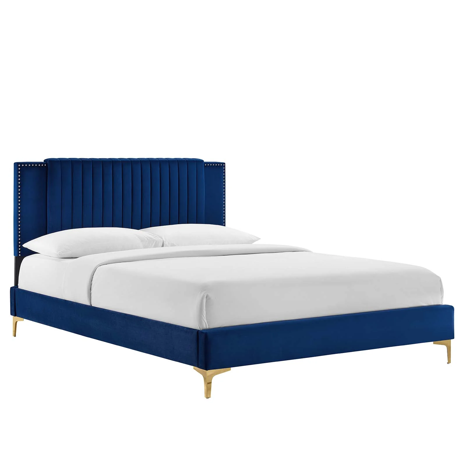 Zahra Channel Tufted Performance Velvet King Platform Bed By Modway - MOD-7014 - Image 17