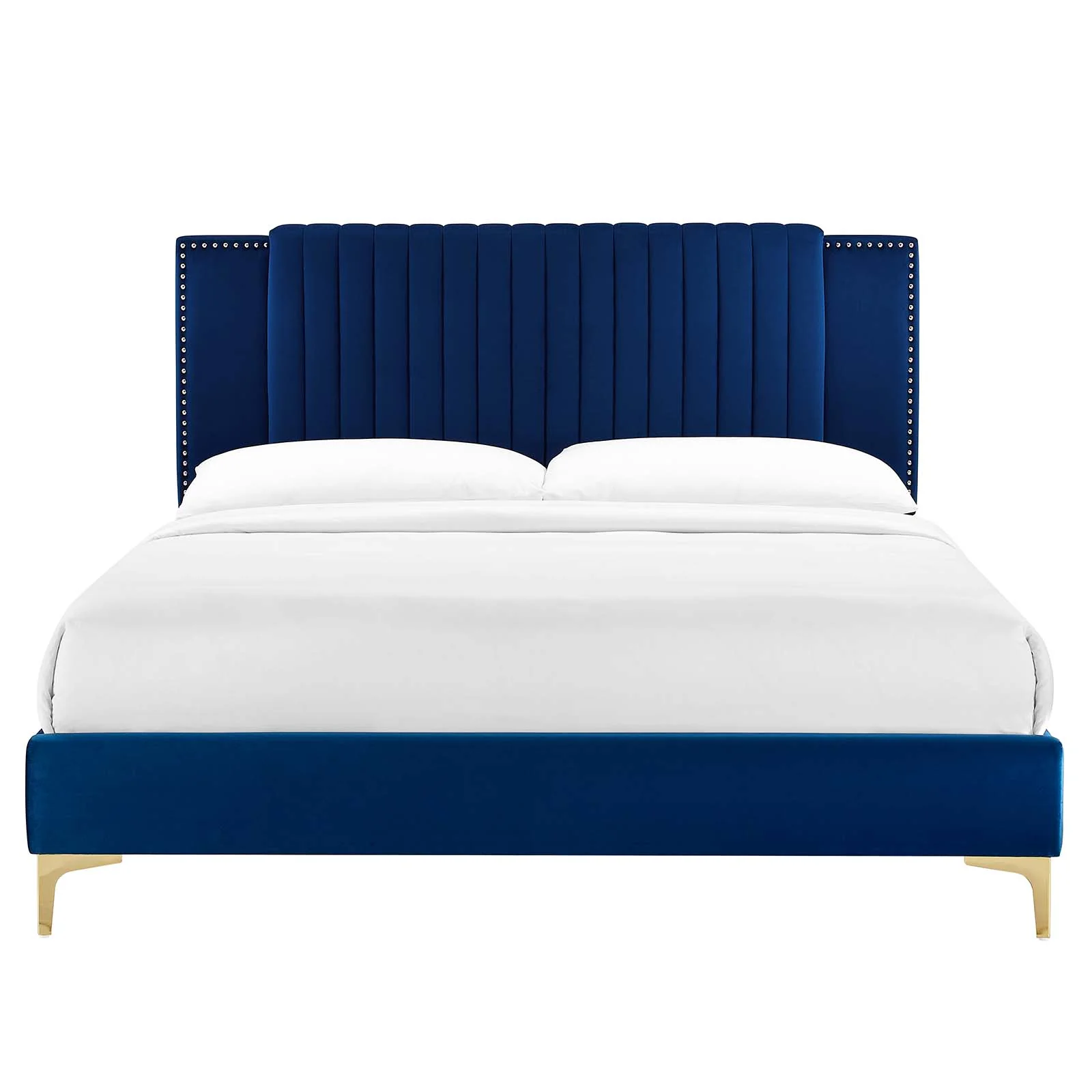 Zahra Channel Tufted Performance Velvet King Platform Bed By Modway - MOD-7014 - Image 19