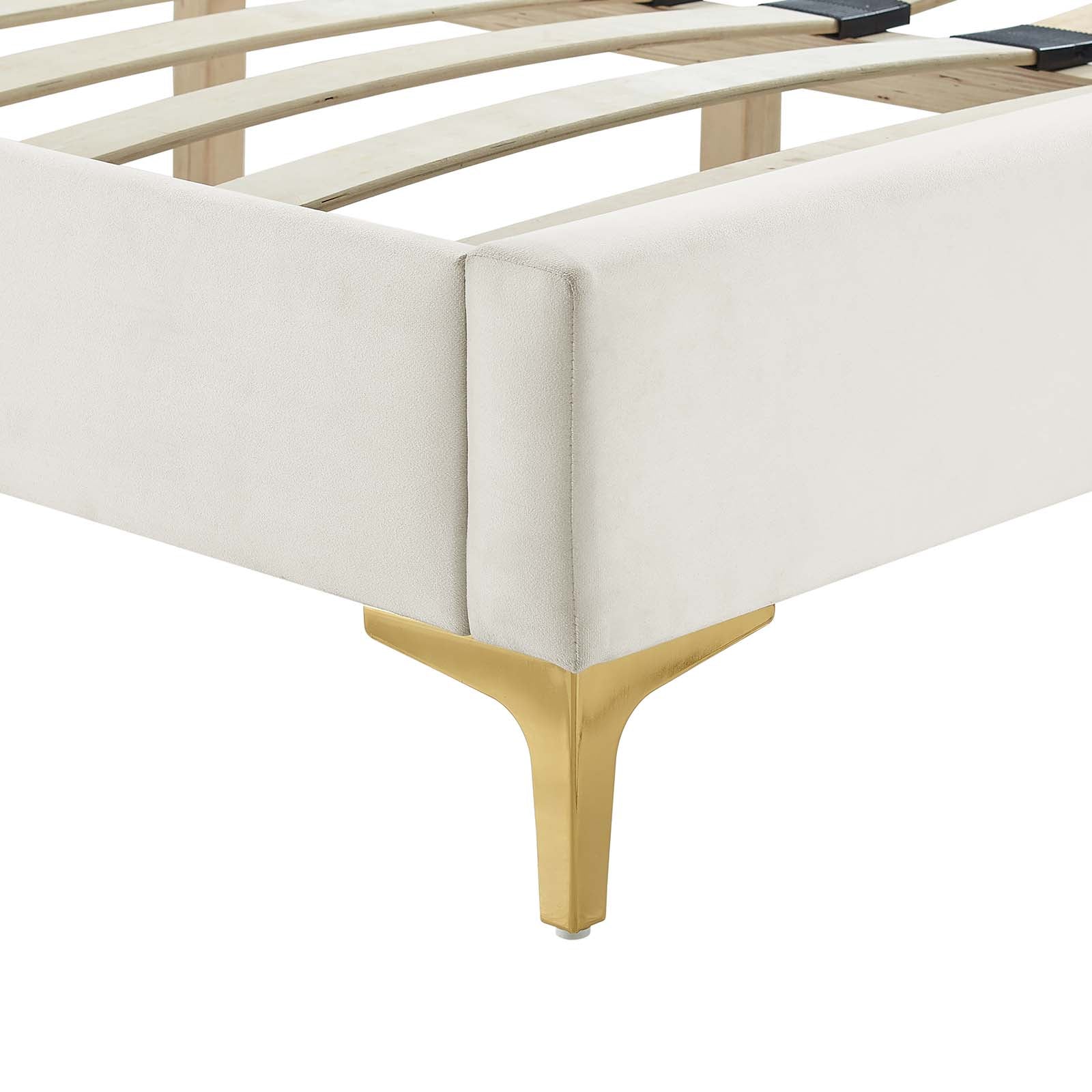 Zahra Channel Tufted Performance Velvet King Platform Bed By Modway - MOD-7014 - Image 29